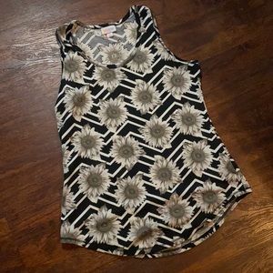 LuLaRoe Sunflower Tank Size Medium
